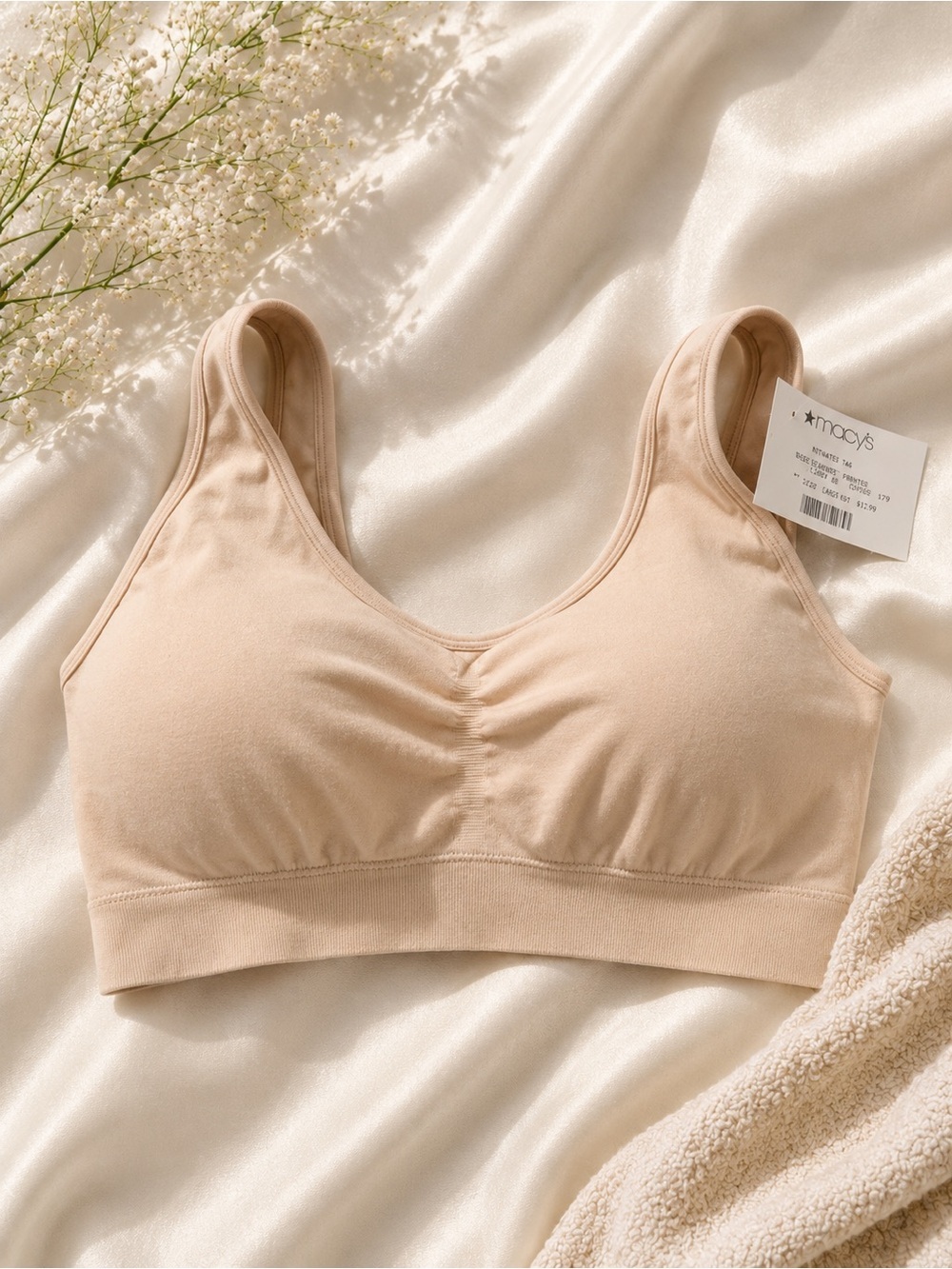 Jockey Seamless Light Support Bralette in Nude